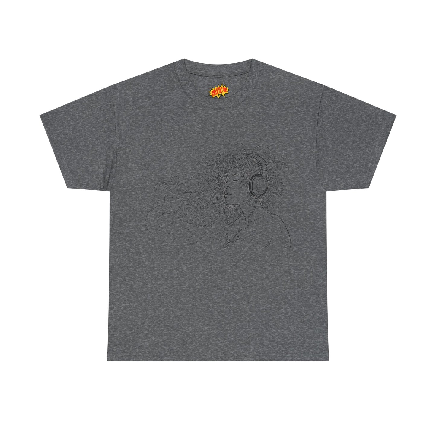 Line Drawing Portrait Graphic Musical Art Tee Shirt *Multiple Colors*