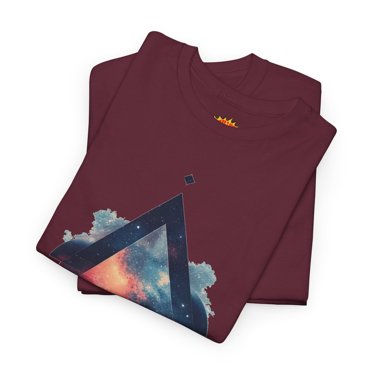 Split Diamond Shape Nebula Graphic Space Art Tee Shirt *Multiple Colors*