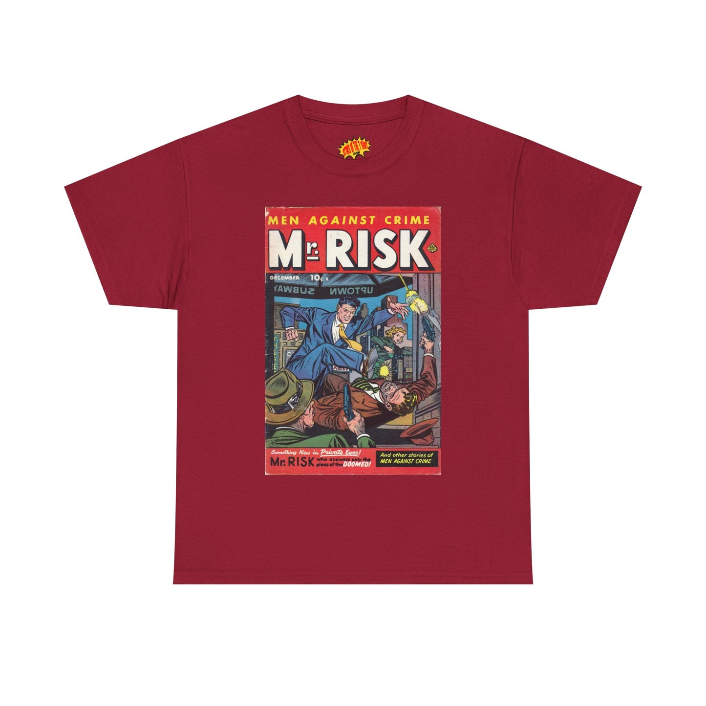 Mr. Risk December Comic Tee Shirt *Multiple Colors*