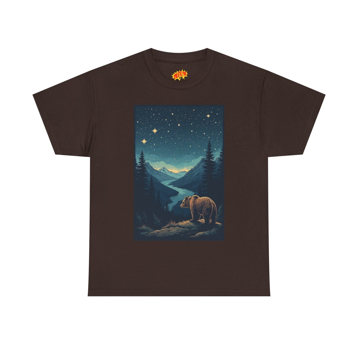 Grizzly Bear Night Scene T-Shirt *Multiple Colors*