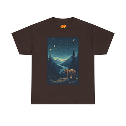 Grizzly Bear Night Scene T-Shirt
