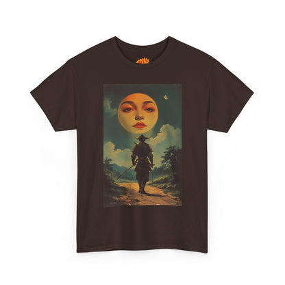 Walking Samurai w/Blood Moon Face T-Shirt
