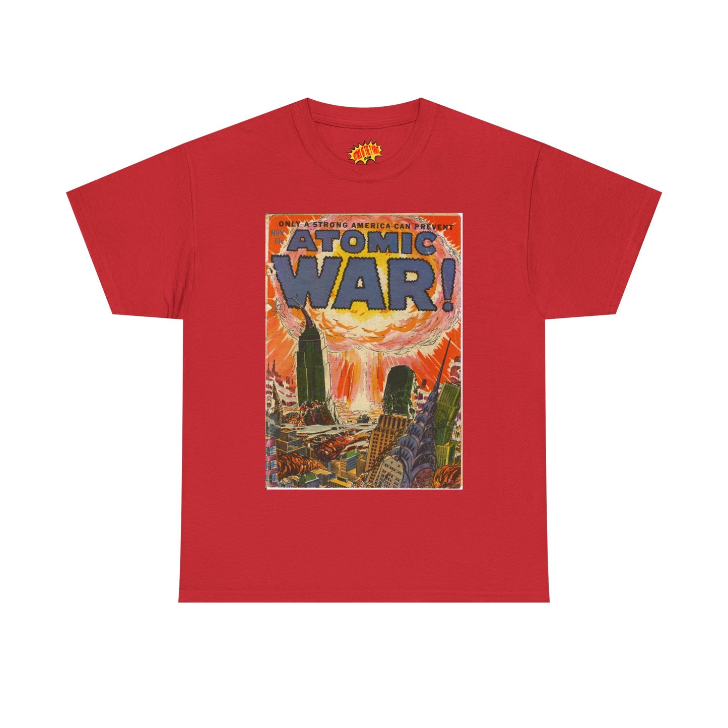 Atomic War Nov. Comic Tee Shirt *Multiple Colors*