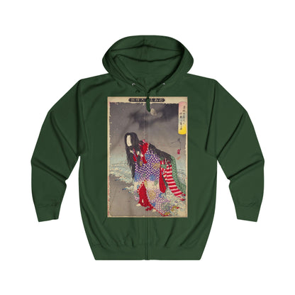 Kiyohime - 36 Ghosts Deluxe Full Zip Hoodie, Many Colors and Sizes