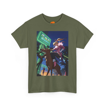 Anime Girl Deer Rider T-Shirt