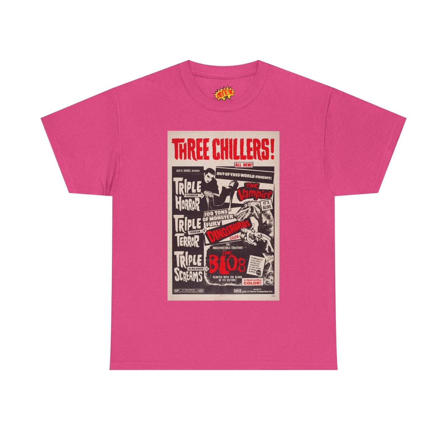 Three Chillers Movie Poster T-Shirt *Multiple Colors*
