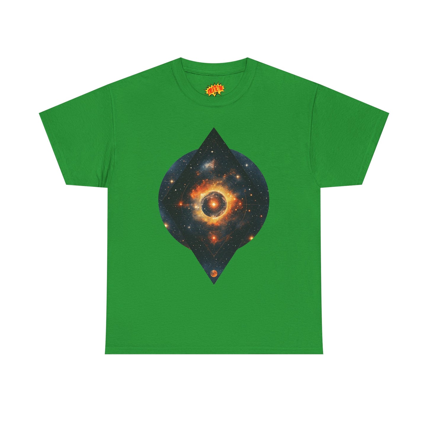 Rounded Diamond Shape Nebula Graphic Space Art Tee Shirt *Multiple Colors*