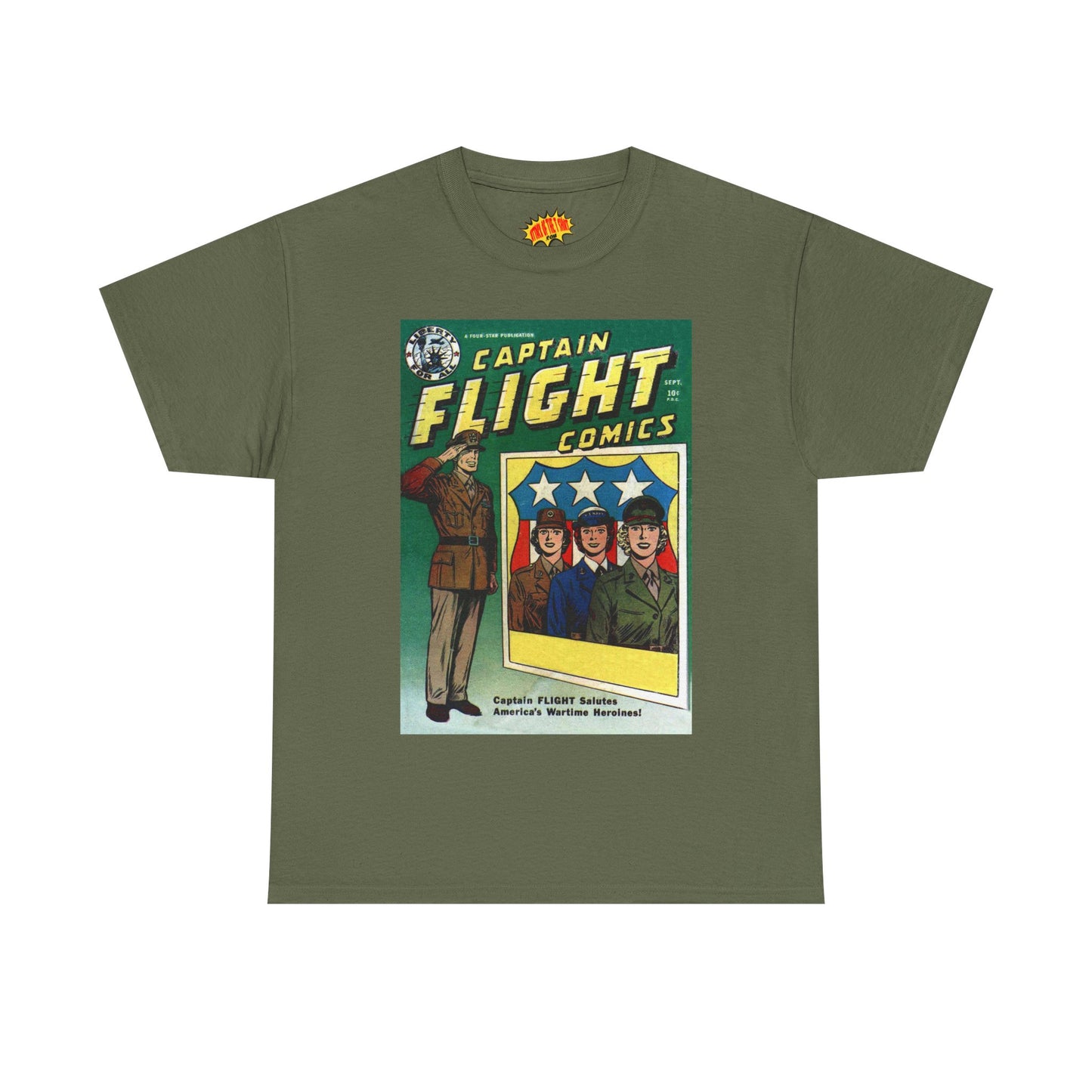 Captain Flight September Comic Tee Shirt *Multiple Colors*