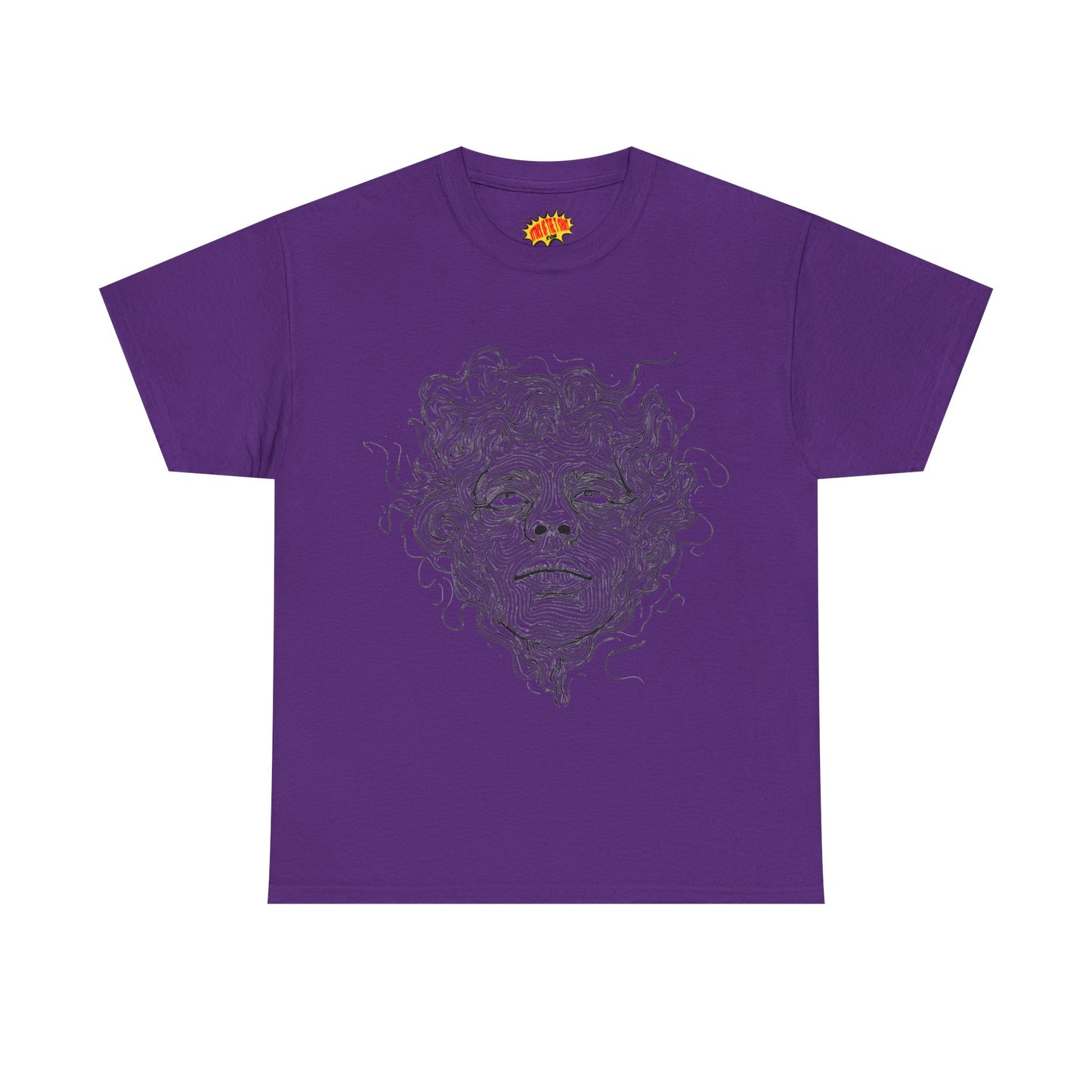 Human Face Line Drawing Graphic Art Tee Shirt *Multiple Colors*