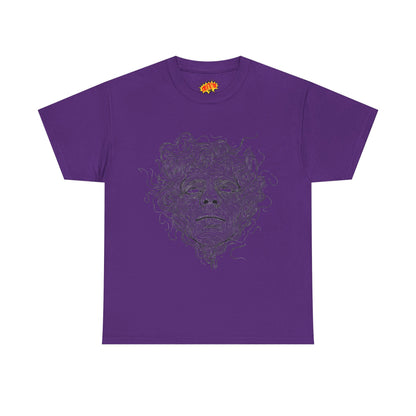 Human Face Line Drawing Graphic Art Tee Shirt