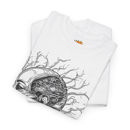 Anatomy Line Drawing Face Graphic Art Tee Shirt