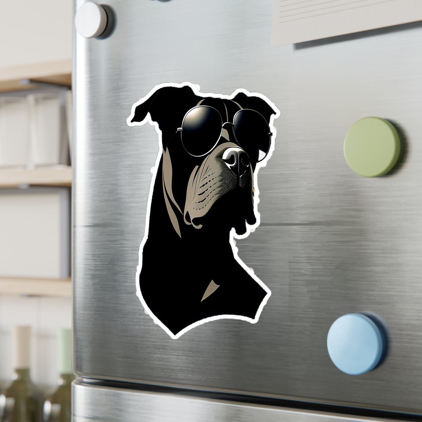 Dog with Sunglasses Durable Vinyl Decal Sticker