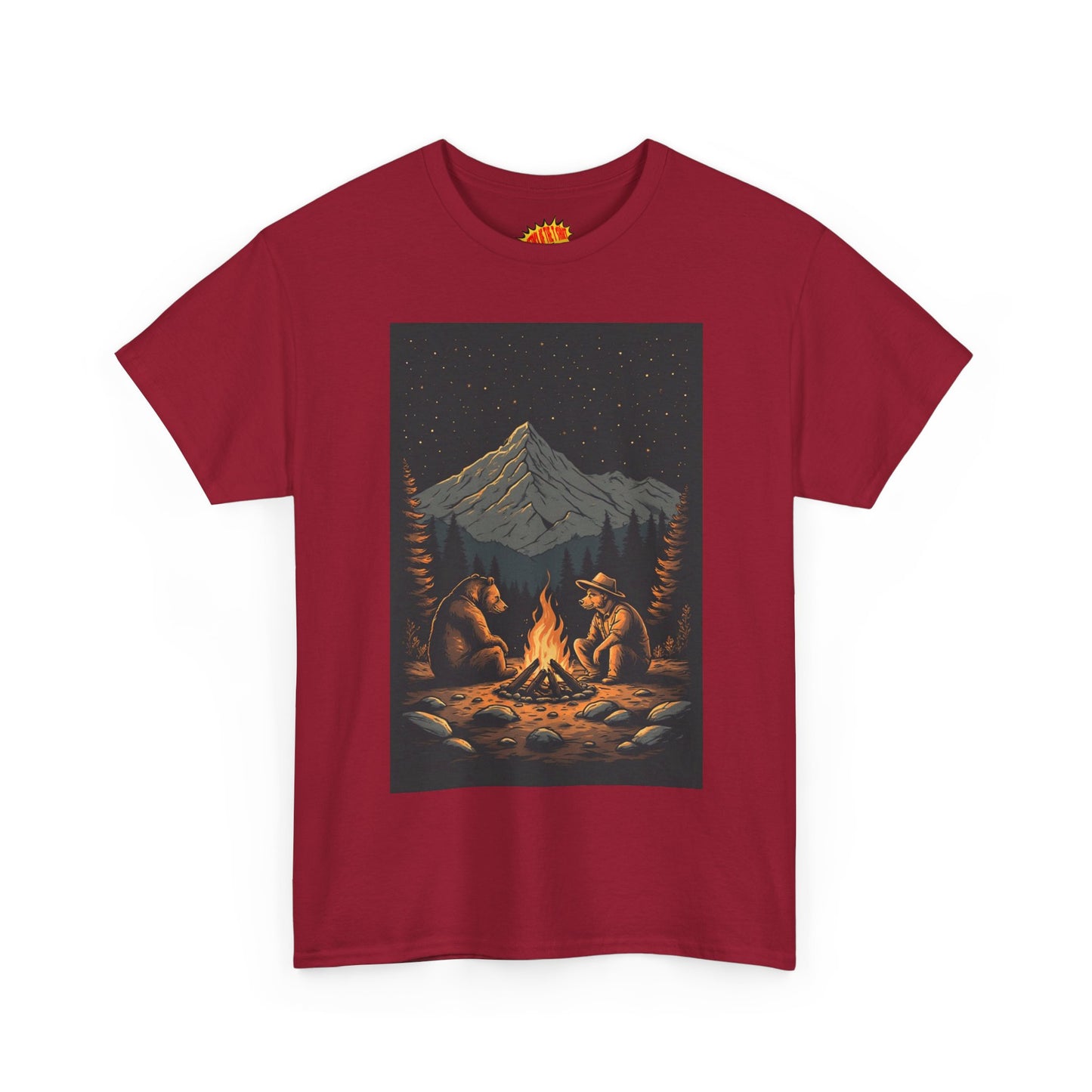Mountain Bears Campfire Scene T-Shirt *Multiple Colors*