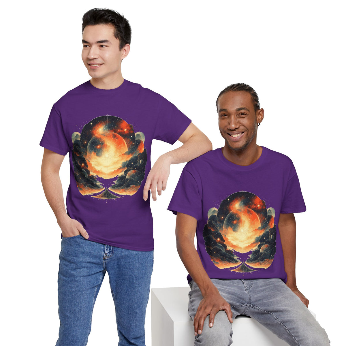 Moonscape w/Clouds Graphic Tee Shirt