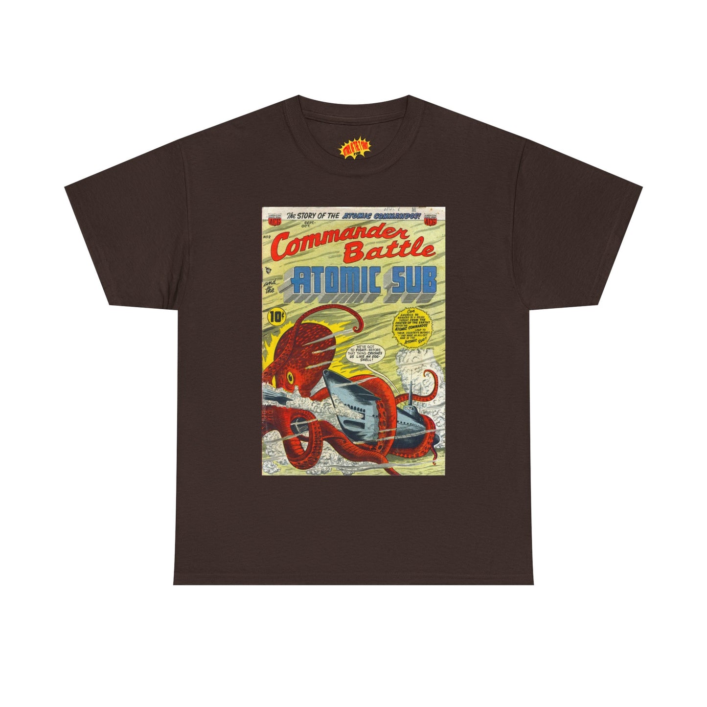 Commander Battle Atomic Sub No. 2 Comic Tee Shirt *Multiple Colors*
