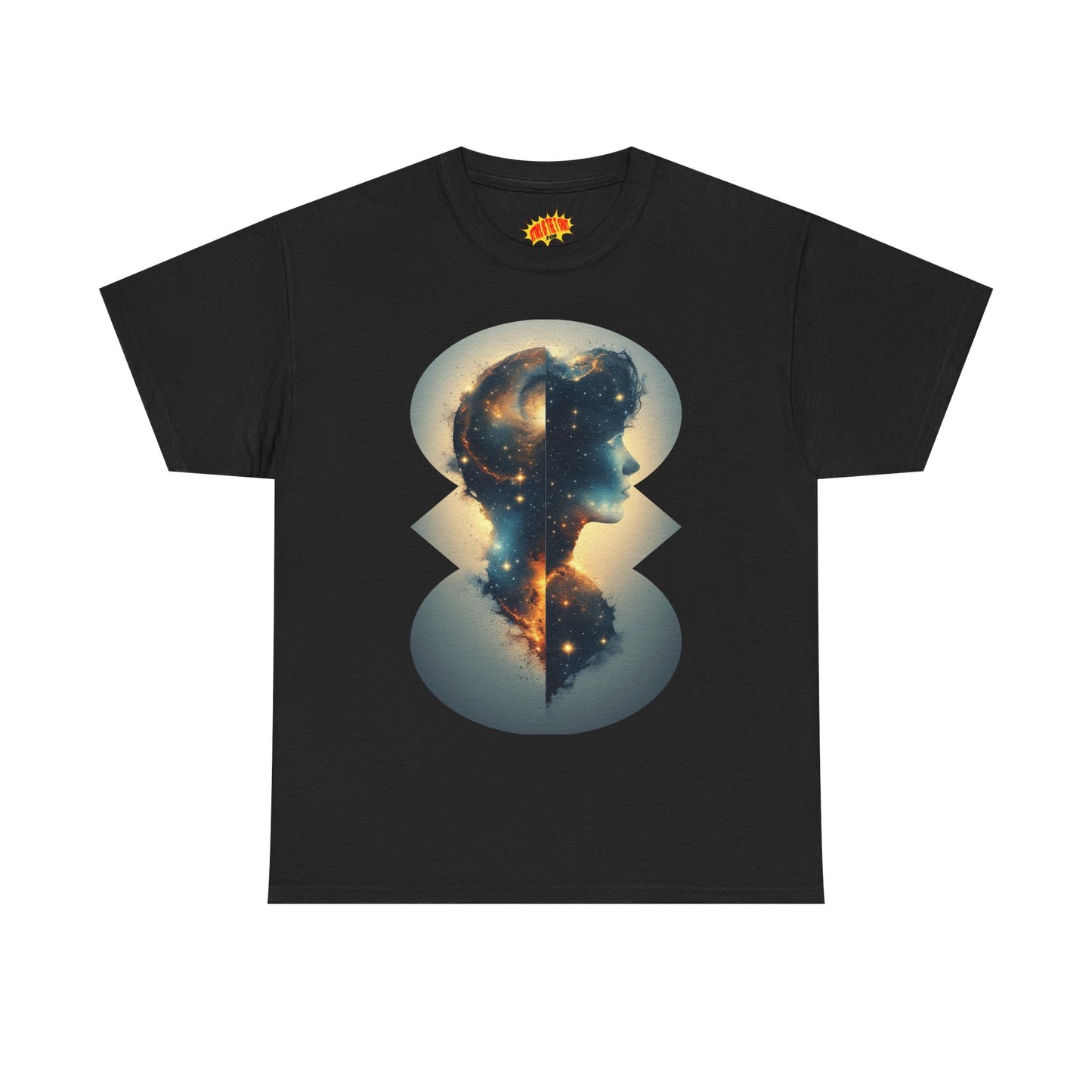 Cosmic Silhouette Galaxy Graphic Art Tee Shirt *Multiple Colors*