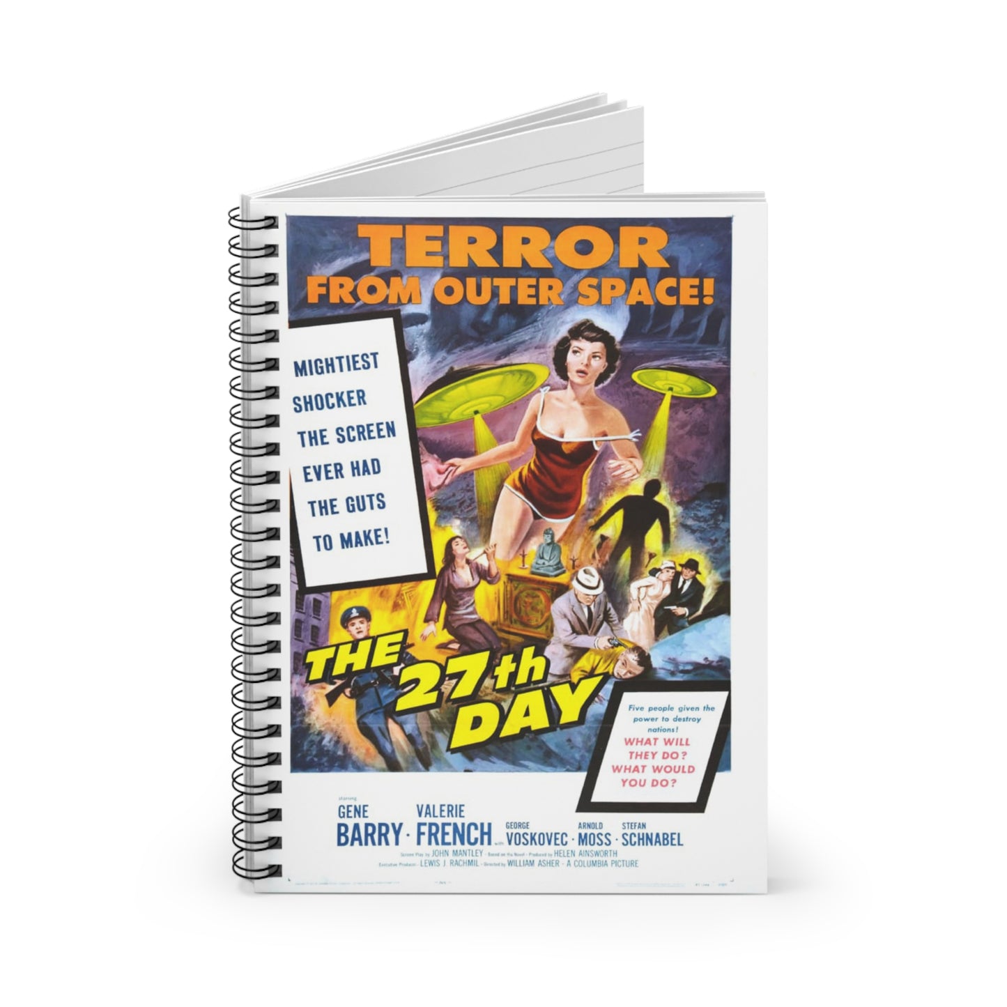 Terror from Outer Space - Vintage Movie Poster Notebook