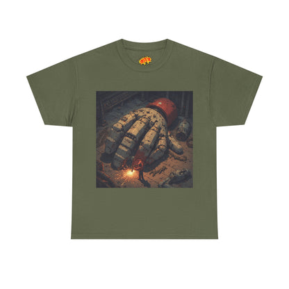 Anime Mech Factory Welder w/Giant Robot Hand T-Shirt