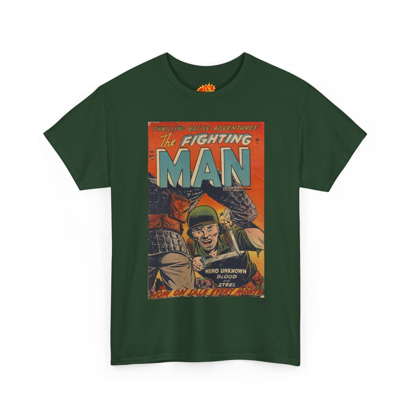 The Fighting Man February Comic Tee Shirt *Multiple Colors*