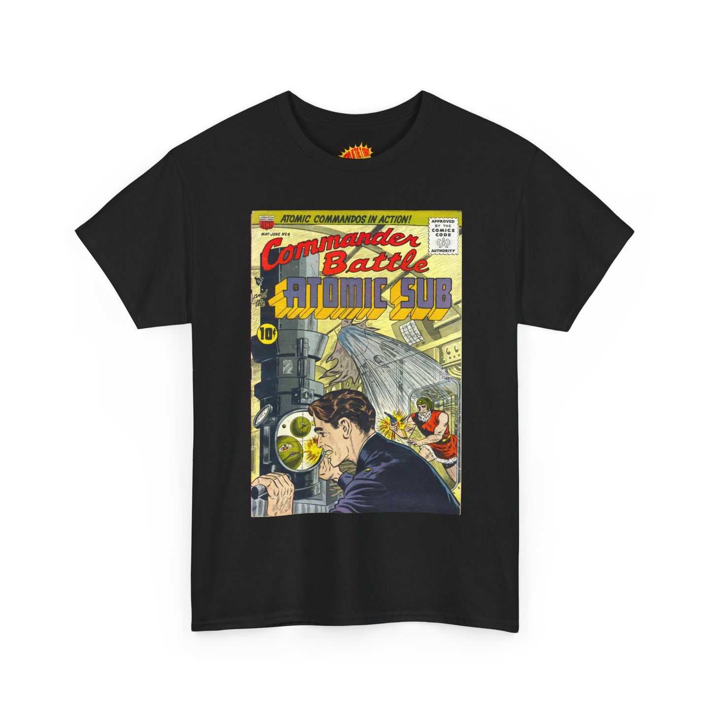 Commander Battle Atomic Sub No. 6 Comic Tee Shirt *Multiple Colors*