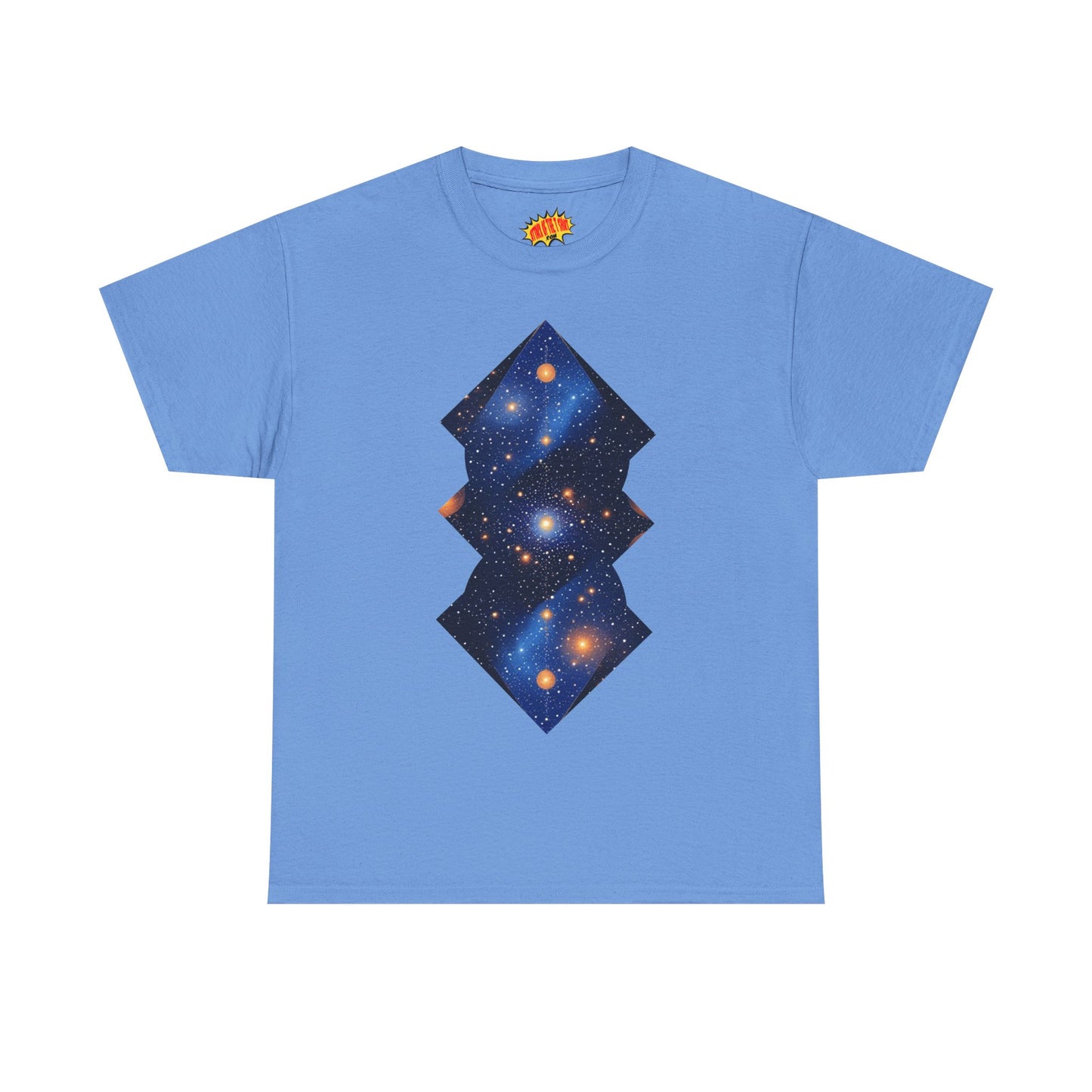 Geometric Shaped Galaxy Graphic Space Art Tee Shirt *Multiple Colors*