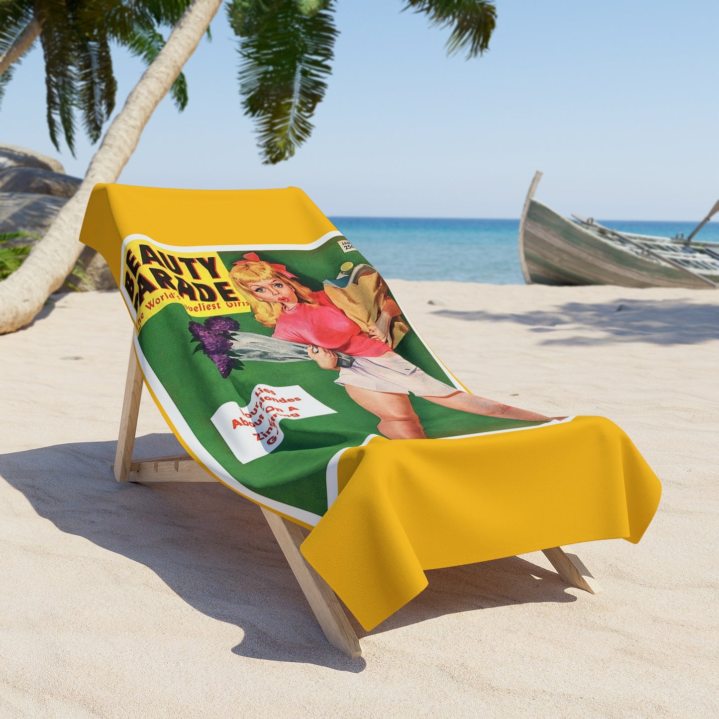 Beauty Parade Beach Towel Yellow