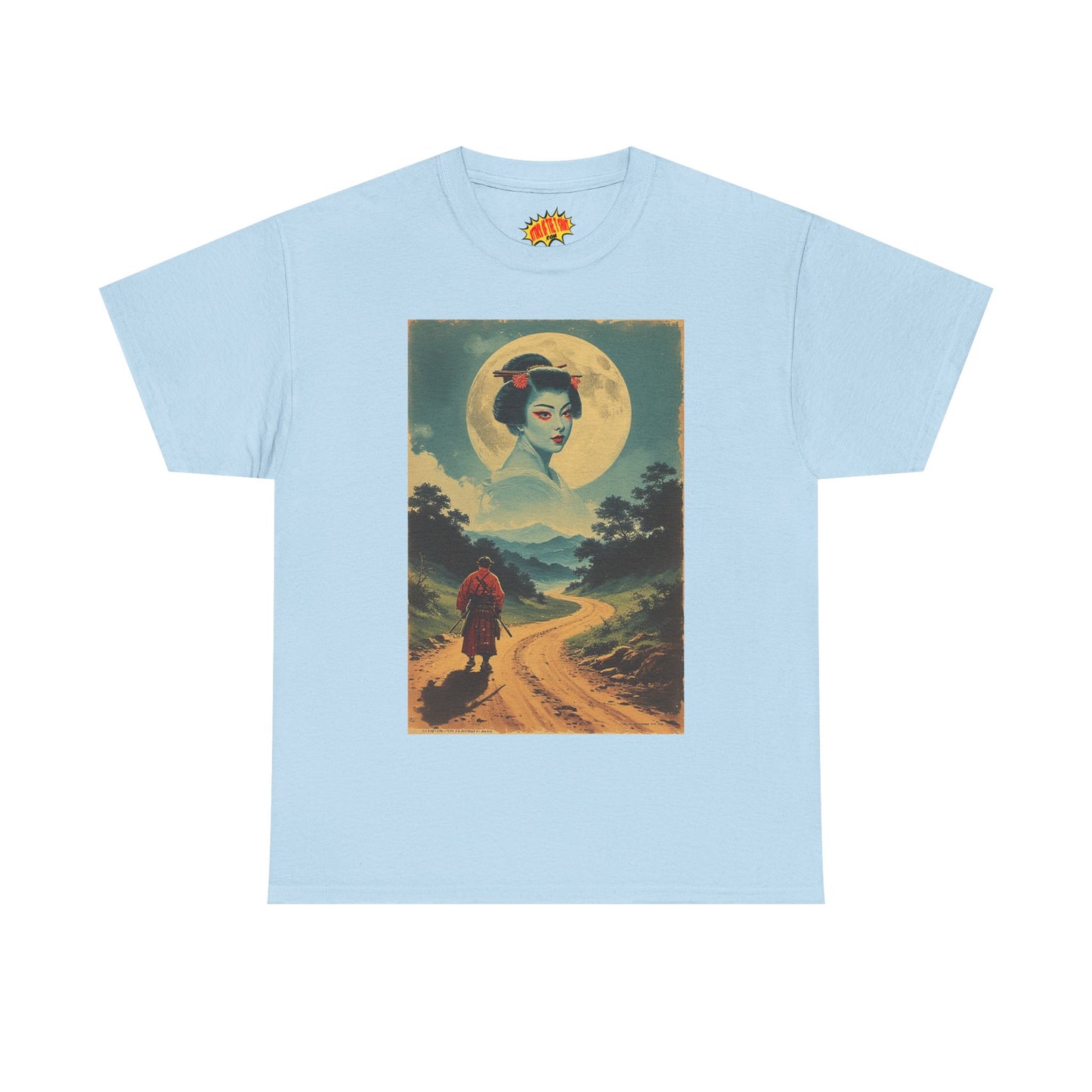 Walking Samurai w/Cloud Moon Woman T-Shirt *Multiple Colors*