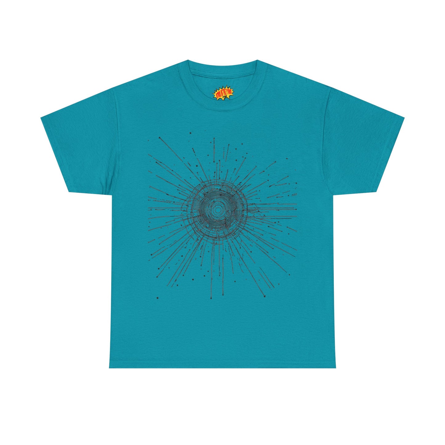 Circle Line Drawing Graphic Art Tee Shirt *Multiple Colors*