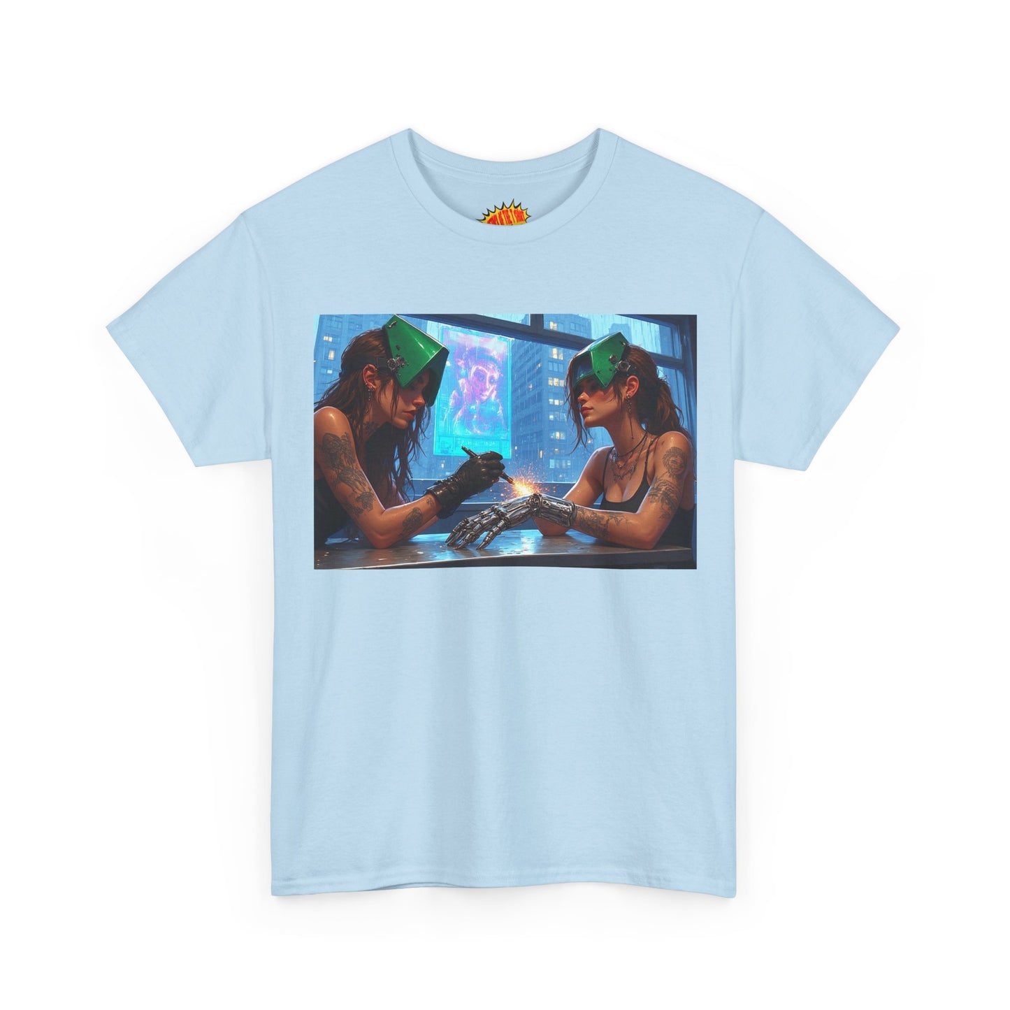 Cyberpunk Robot Hand Repair Scene T-Shirt *Multiple Colors*