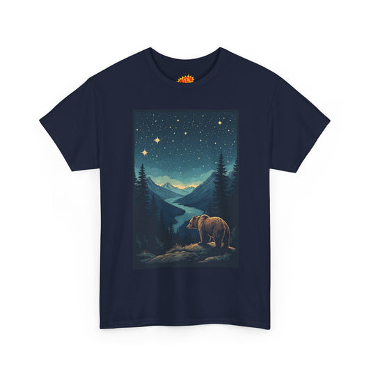 Grizzly Bear Night Scene T-Shirt *Multiple Colors*