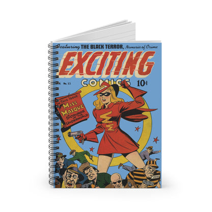 Miss Masque Exciting Comics #53 Spiral Notebook