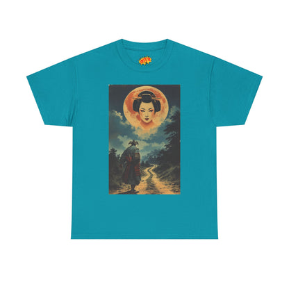 Samurai w/Blood Moon Woman T-Shirt