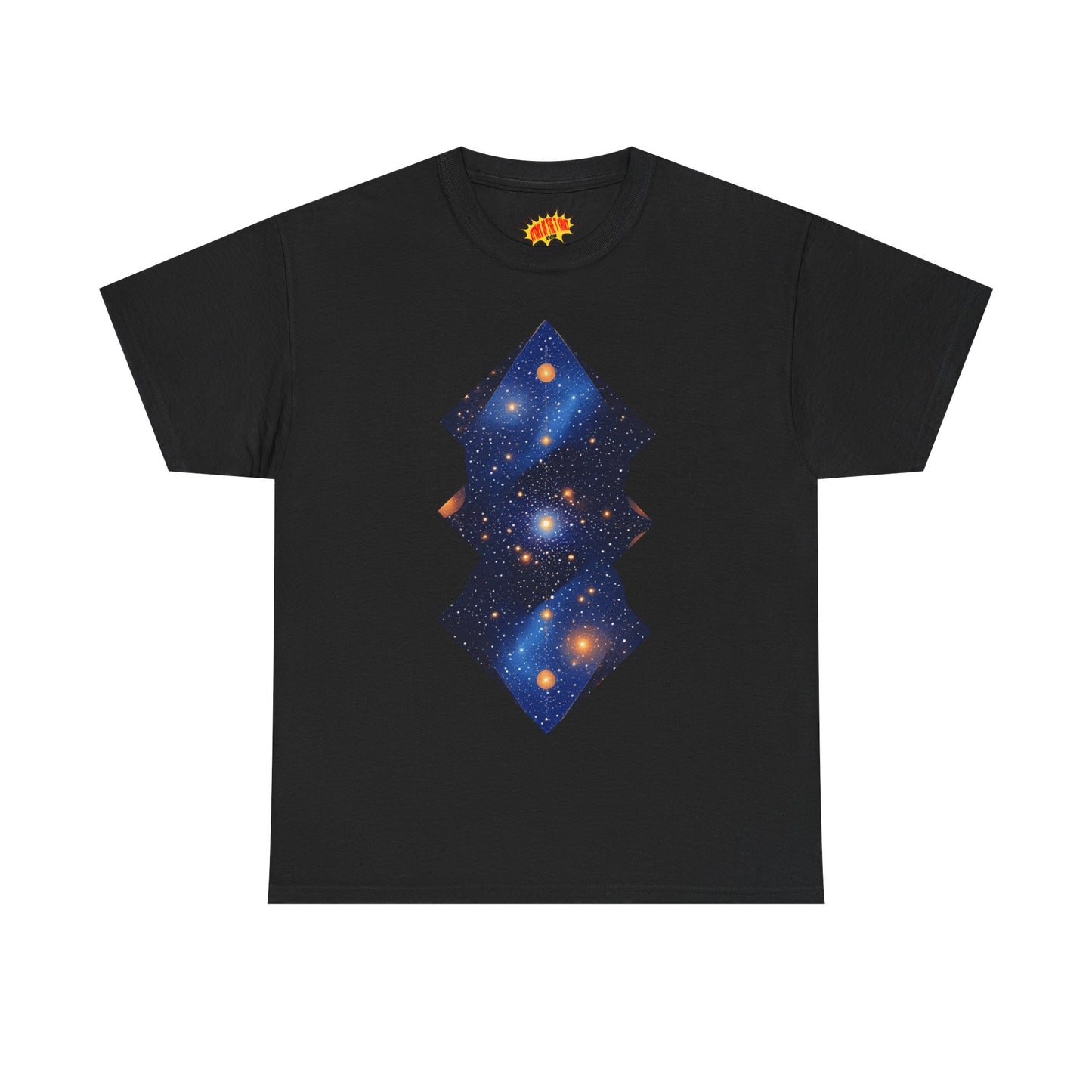 Geometric Shaped Galaxy Graphic Space Art Tee Shirt *Multiple Colors*