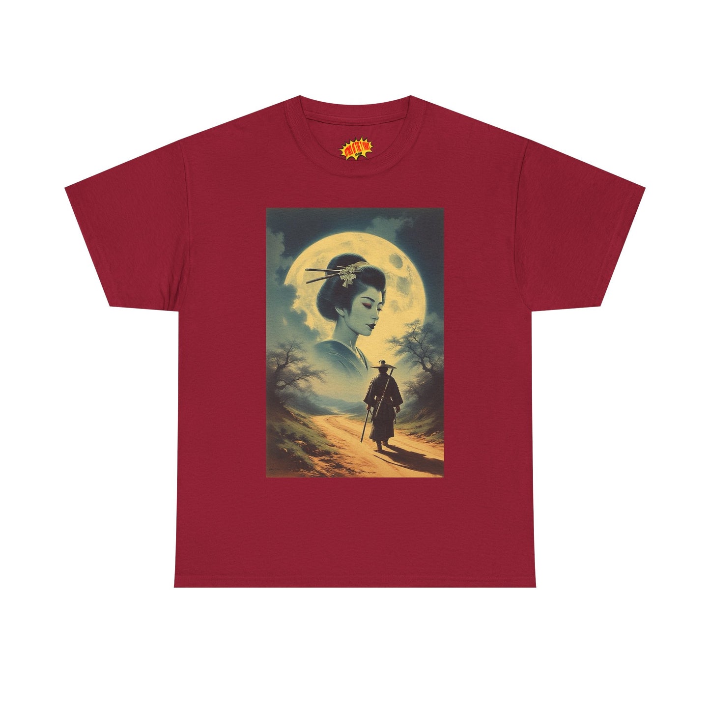 Walking Samurai w/Full Moon Woman T-Shirt *Multiple Colors*