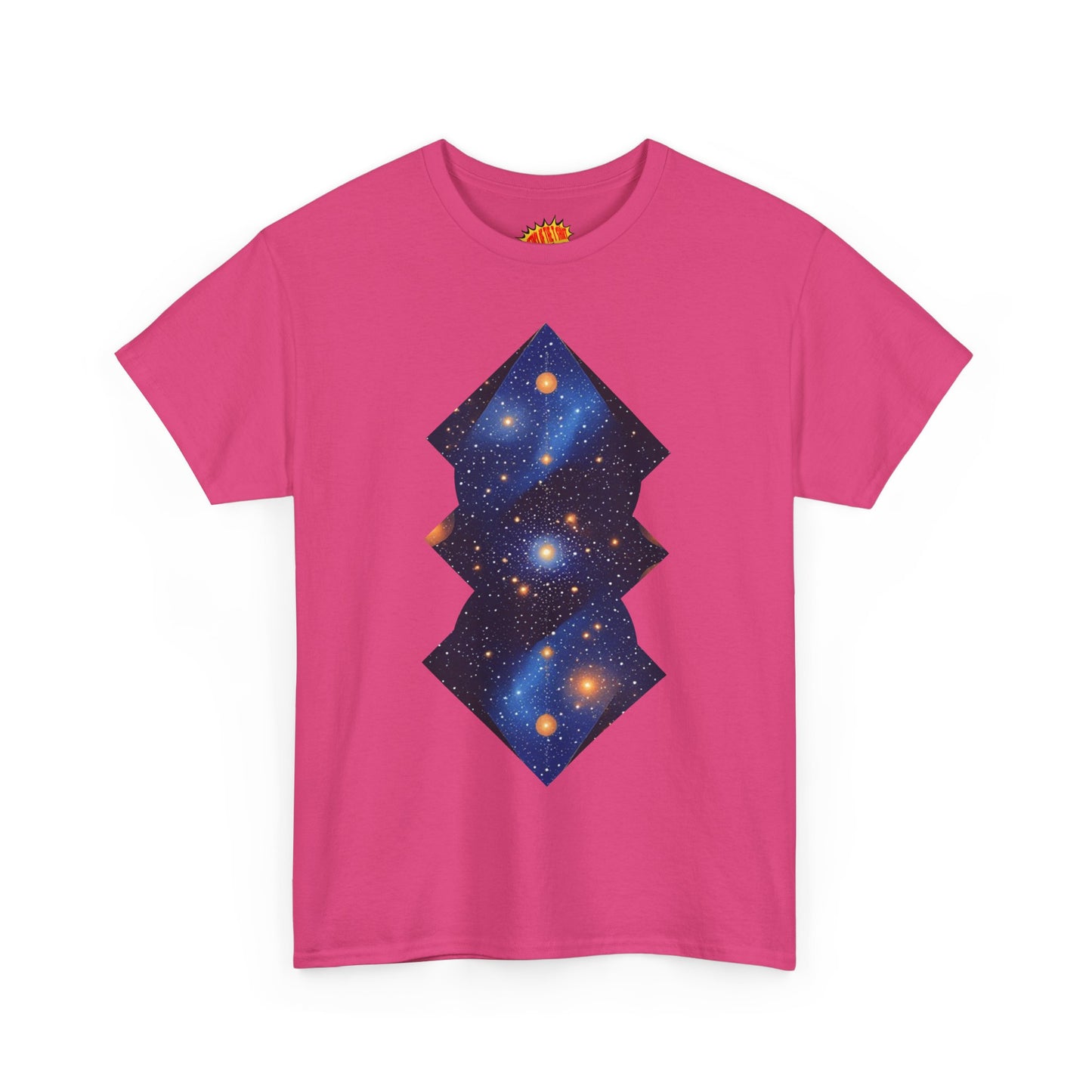Geometric Shaped Galaxy Graphic Space Art Tee Shirt *Multiple Colors*