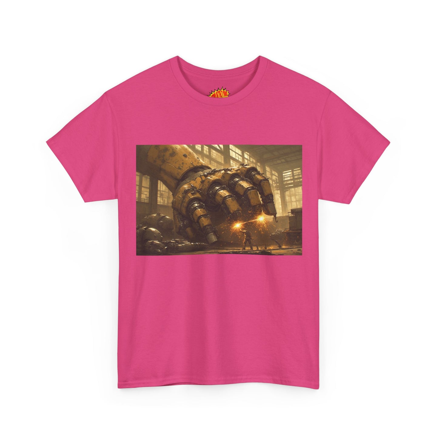 Anime Factory w/Welder & Mech Robot Hand T-Shirt *Multiple Colors*