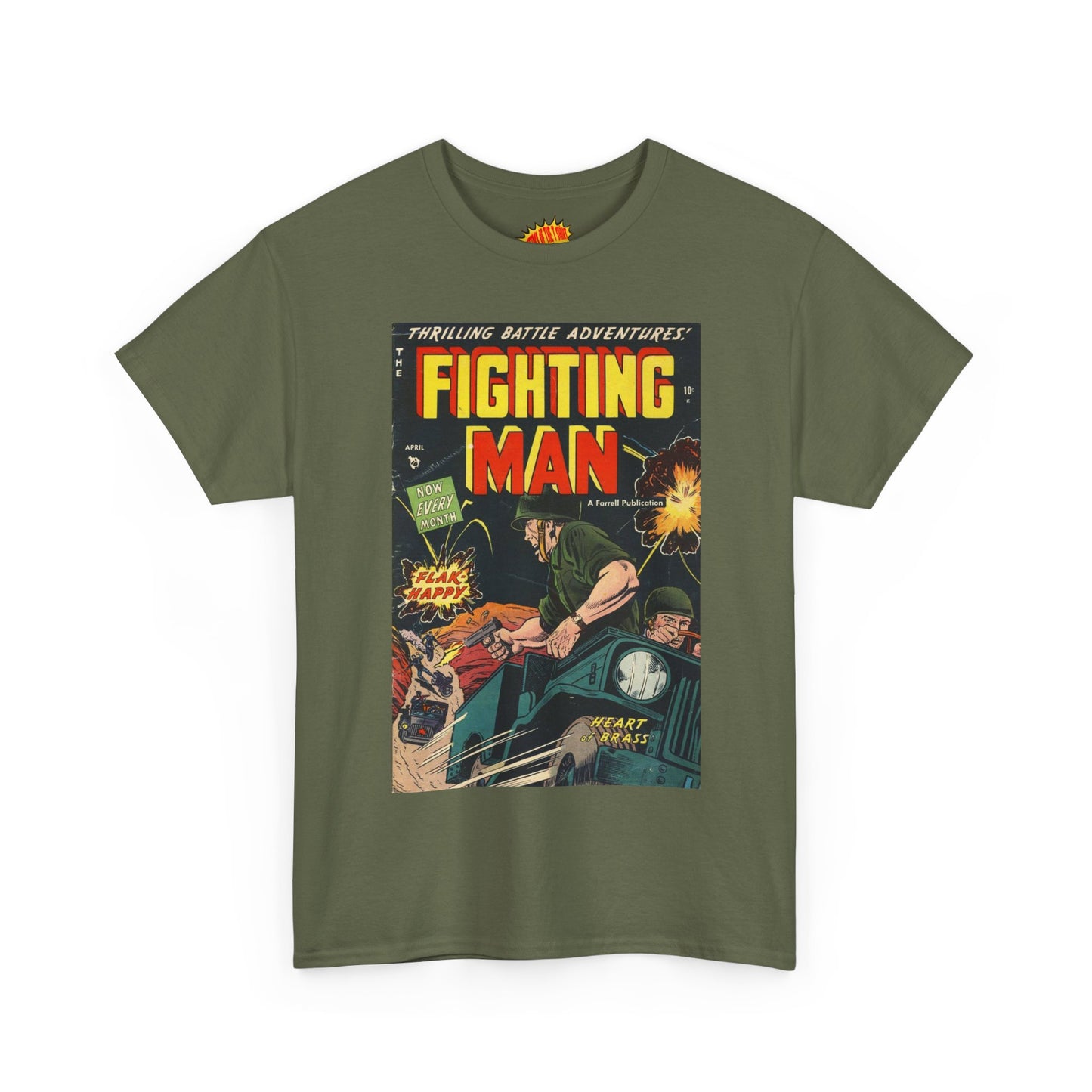 The Fighting Man April Comic Tee Shirt *Multiple Colors*