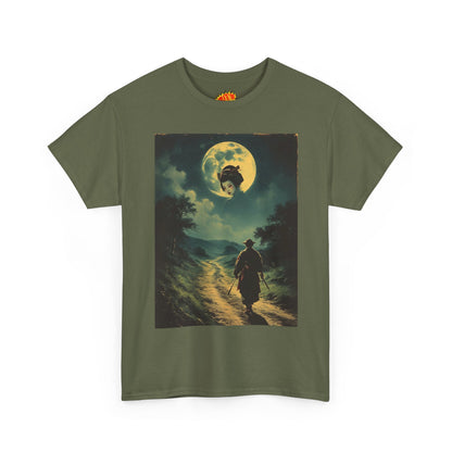 Travelling Samurai w/Moon Geisha Woman T-Shirt