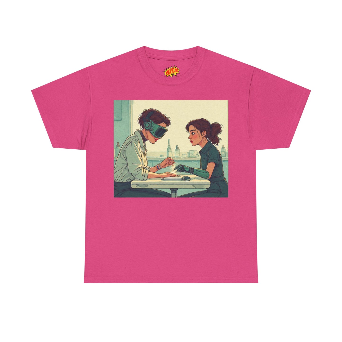 Pastel Robot Hands Manicure Scene T-Shirt *Multiple Colors*