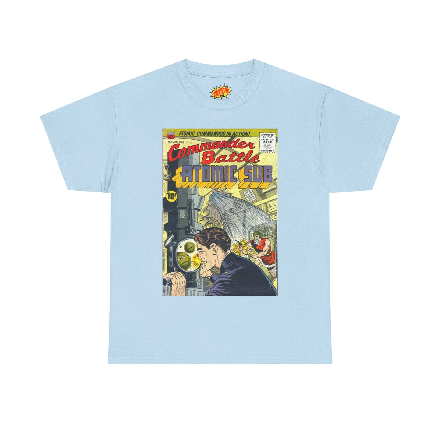 Commander Battle Atomic Sub No. 6 Comic Tee Shirt *Multiple Colors*