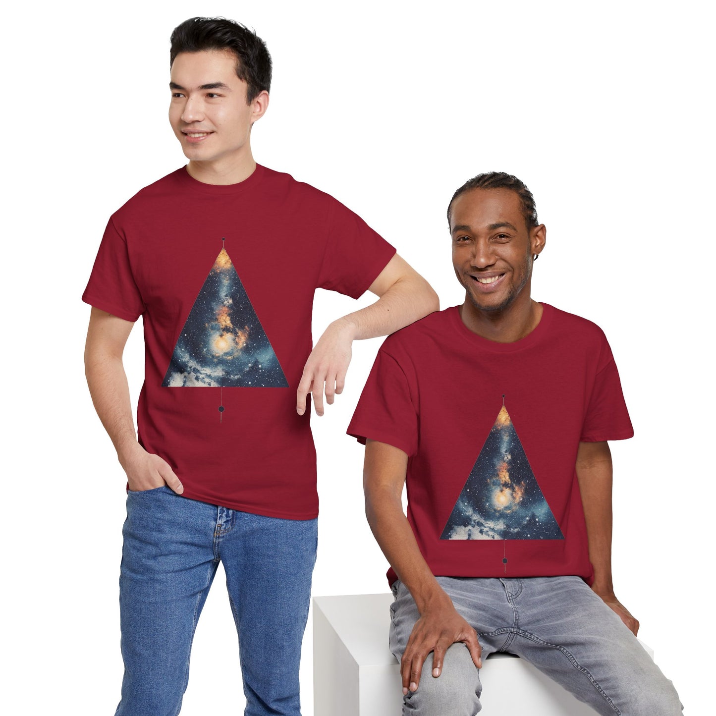 Triangle Nebula Graphic Space Art Tee Shirt *Multiple Colors*