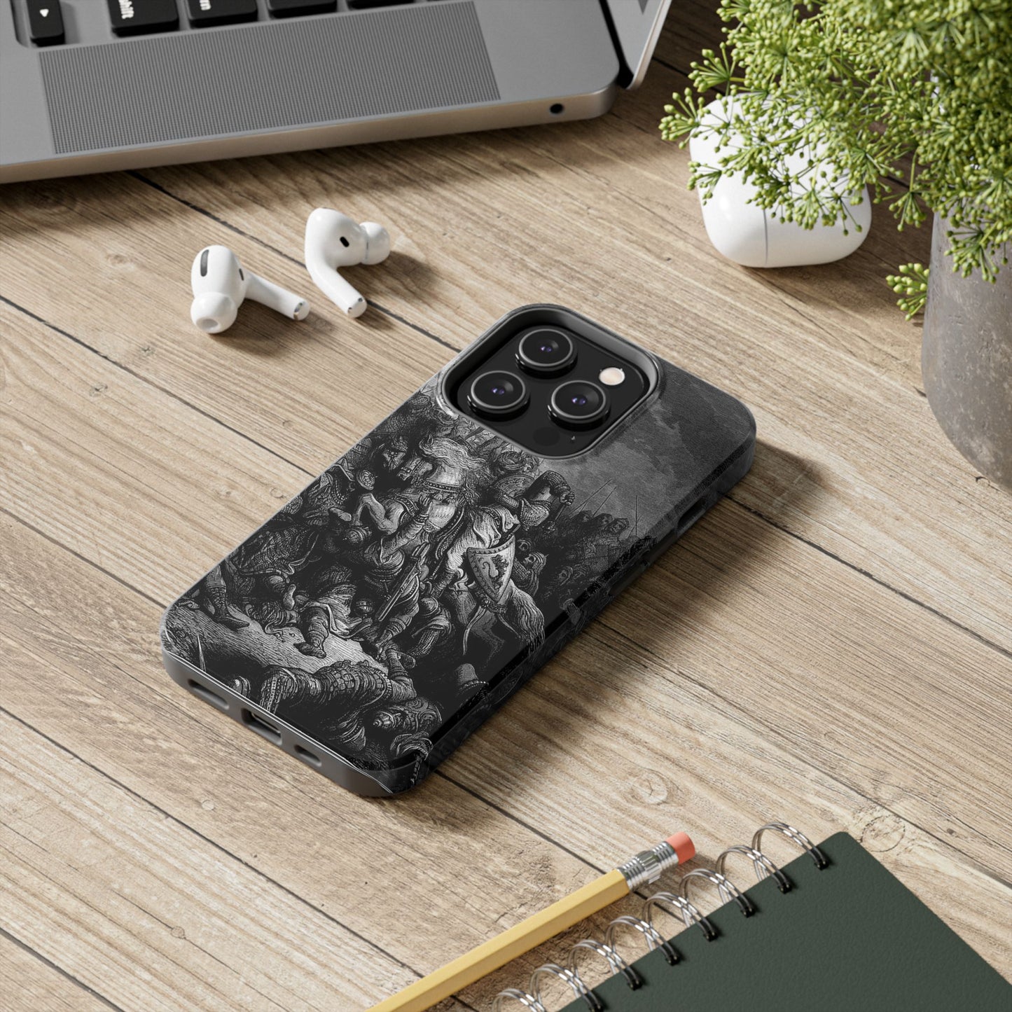 Richard and Saladin by Gustave Dore iPhone Case *Many Sizes Available*