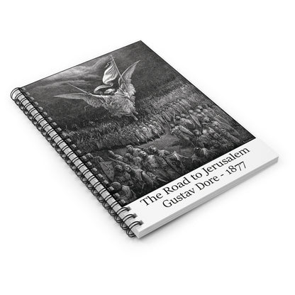 The Road to Jerusalem - Gustav Dore, 1877 Spiral Notebook