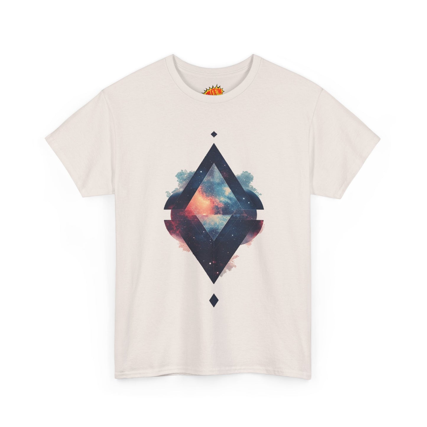 Split Diamond Shape Nebula Graphic Space Art Tee Shirt *Multiple Colors*