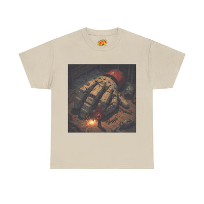 Anime Mech Factory Welder w/Giant Robot Hand T-Shirt