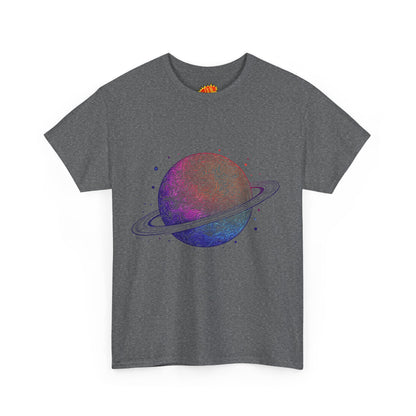 Space Art Ringed Planet Graphic Tee Shirt