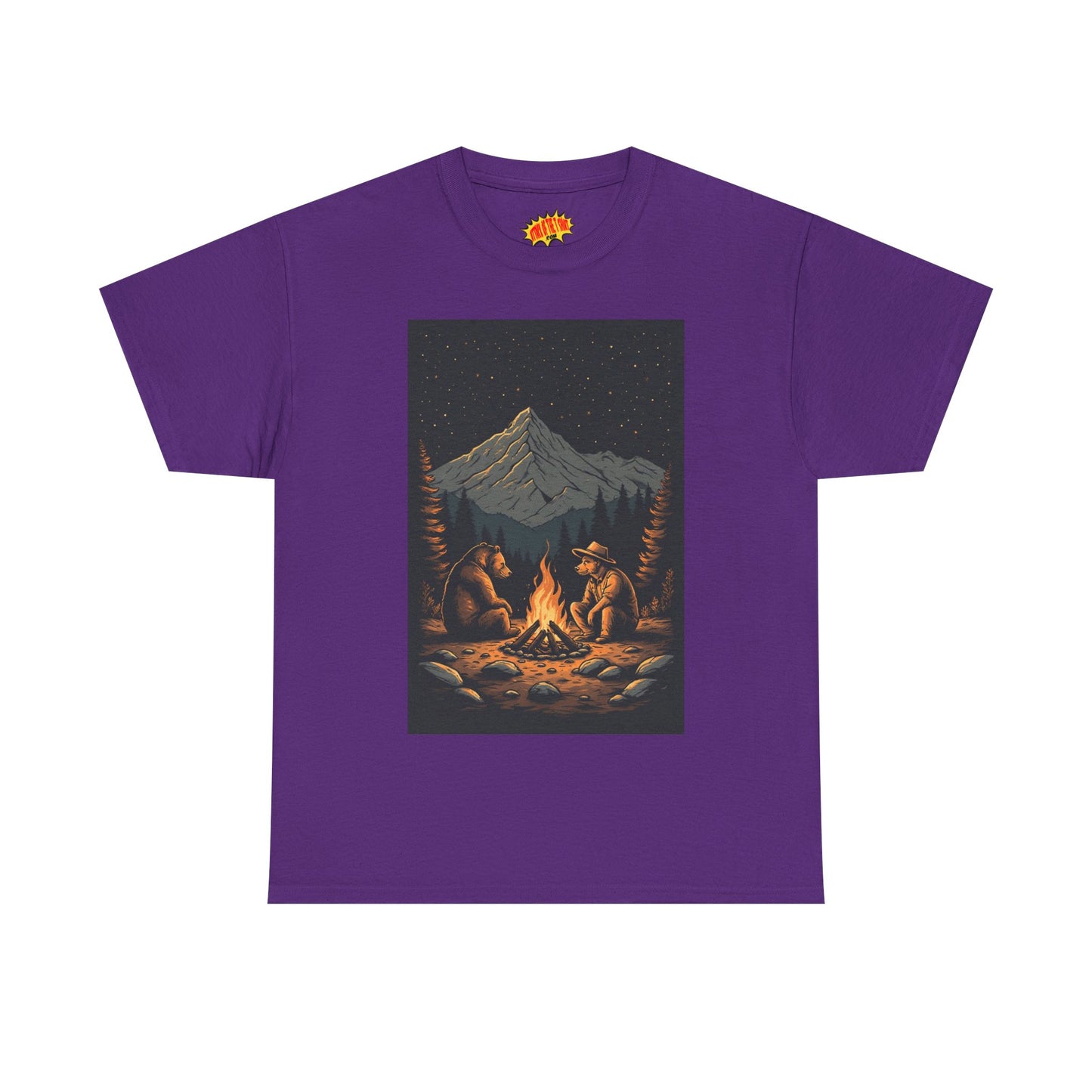 Mountain Bears Campfire Scene T-Shirt *Multiple Colors*