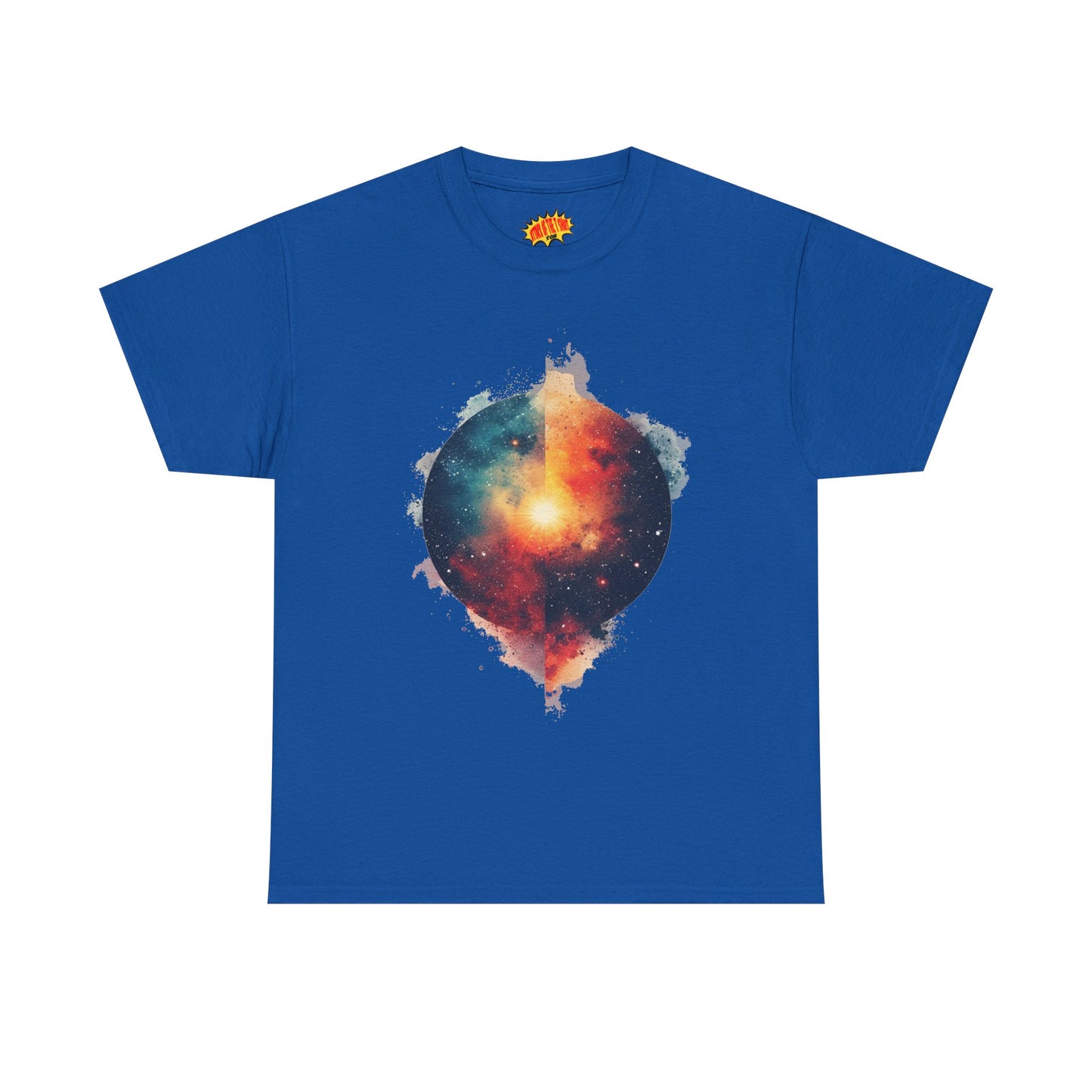 Round Galaxy w/Nebula Graphic Art Tee Shirt *Multiple Colors*