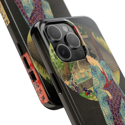 Oji Waterfall by Toyohara Chikanobu, 1890 iPhone Case *Many Sizes Available*