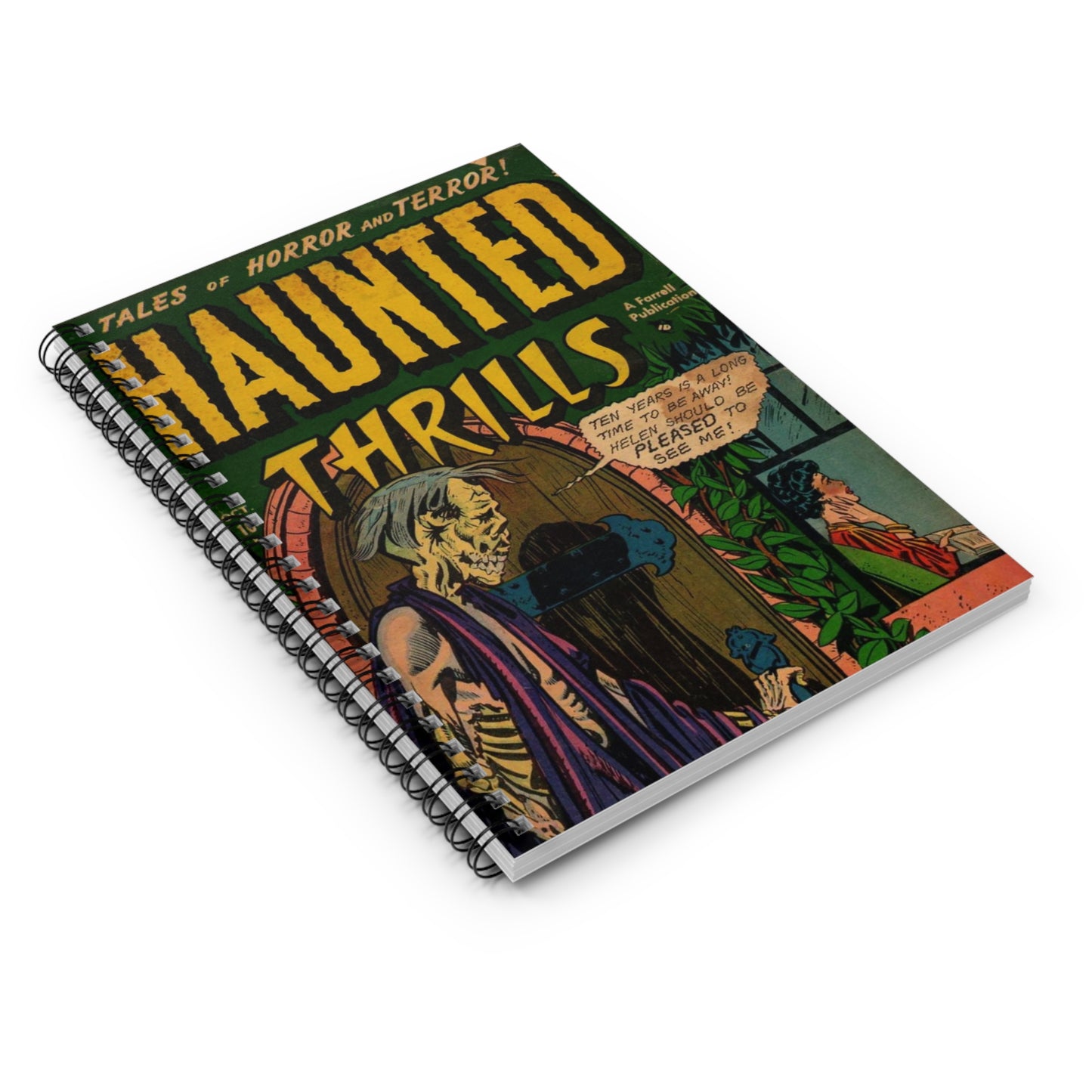 Haunted Thrills October Comic Cover Notebook